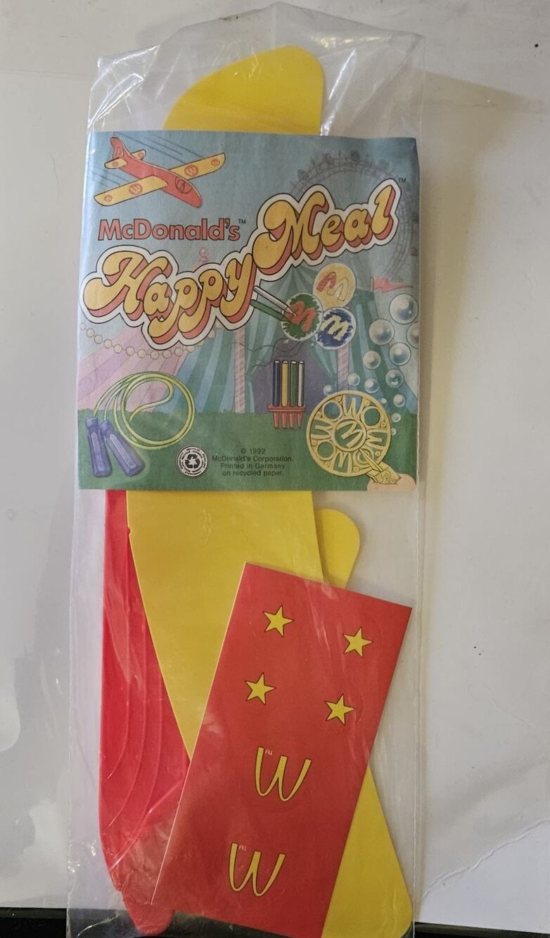 1992 McDonalds Germany Airplane Toy